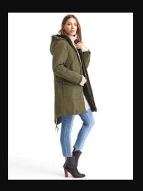 GAP PrimaLoft Luxe Green Parka, Sz M, EUC